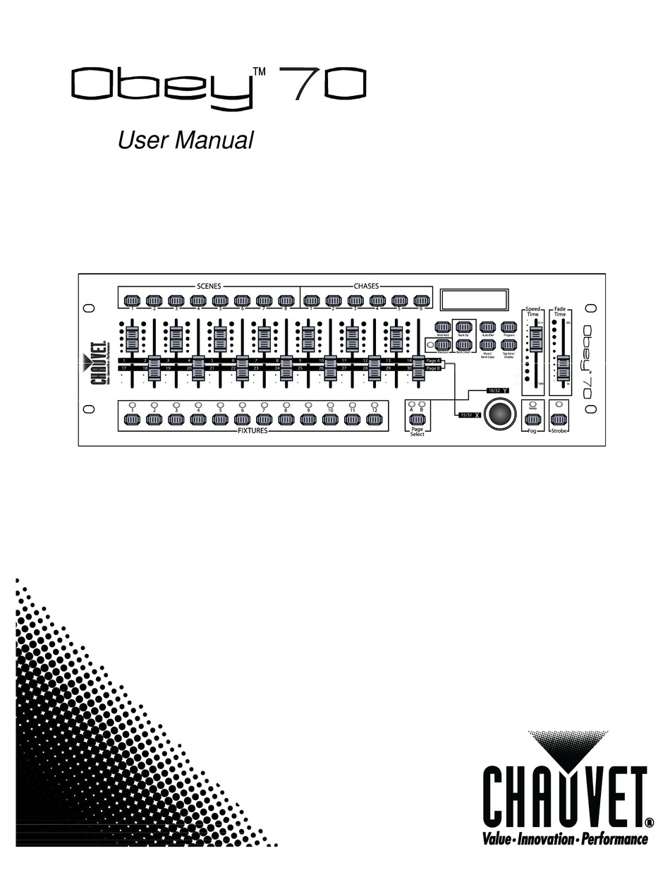 CHAUVET OBEY 70 USER MANUAL Pdf Download | ManualsLib