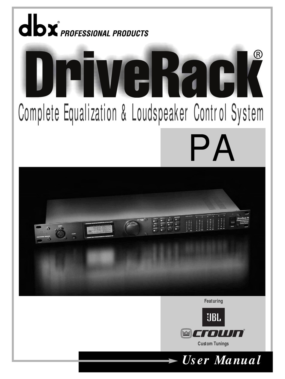 dbx driverack 260 setup guide