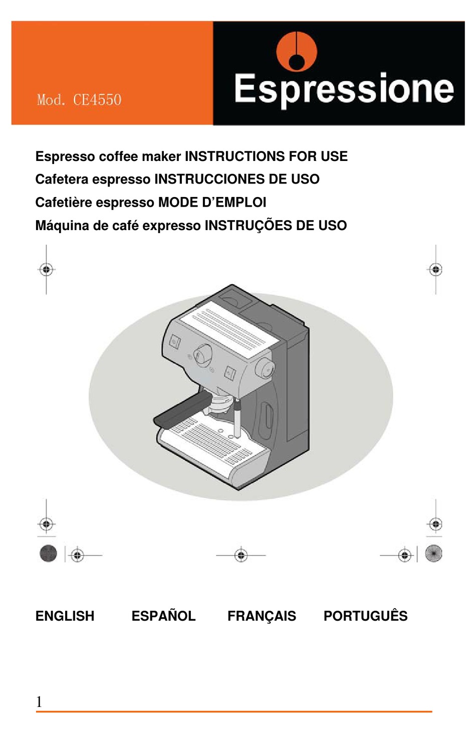 ESPRESSIONE CE4550 INSTRUCTIONS FOR USE MANUAL Pdf Download ManualsLib