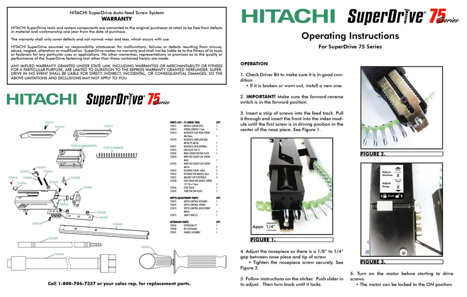 HITACHI SUPER DRIVE SERIES OPERATING INSTRUCTIONS Pdf Download ManualsLib