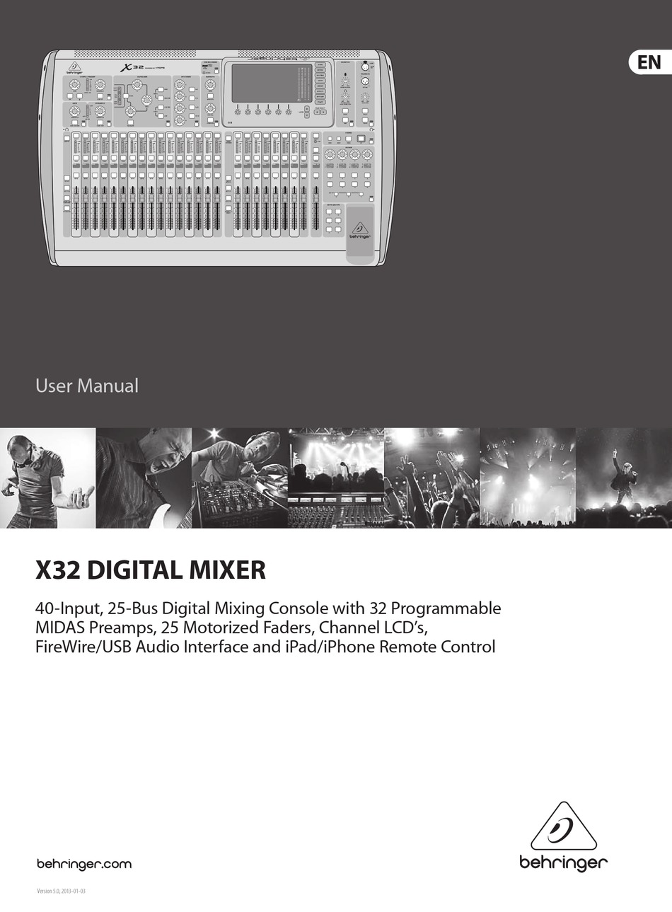 behringer digital mixer x32 manual