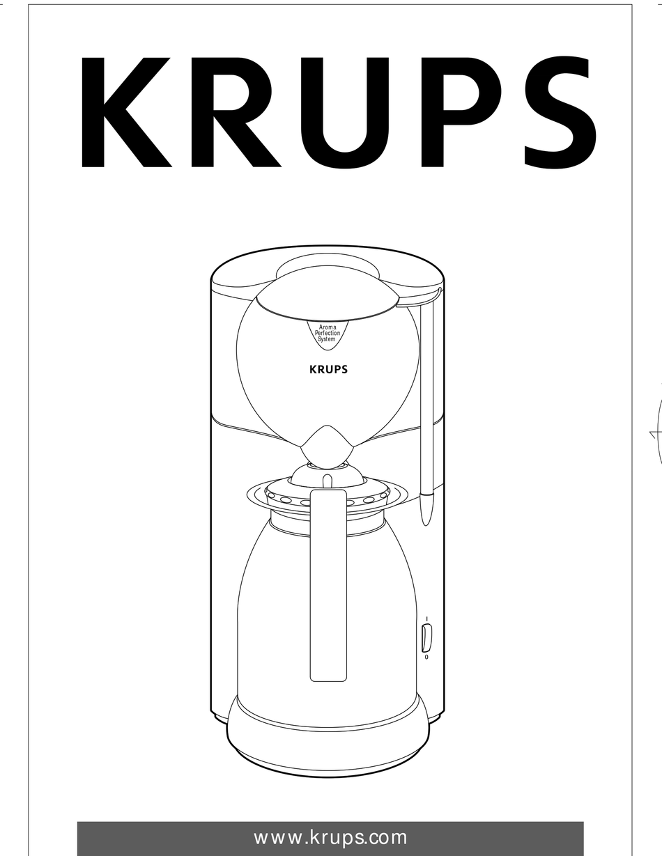 Krups F203 Manual