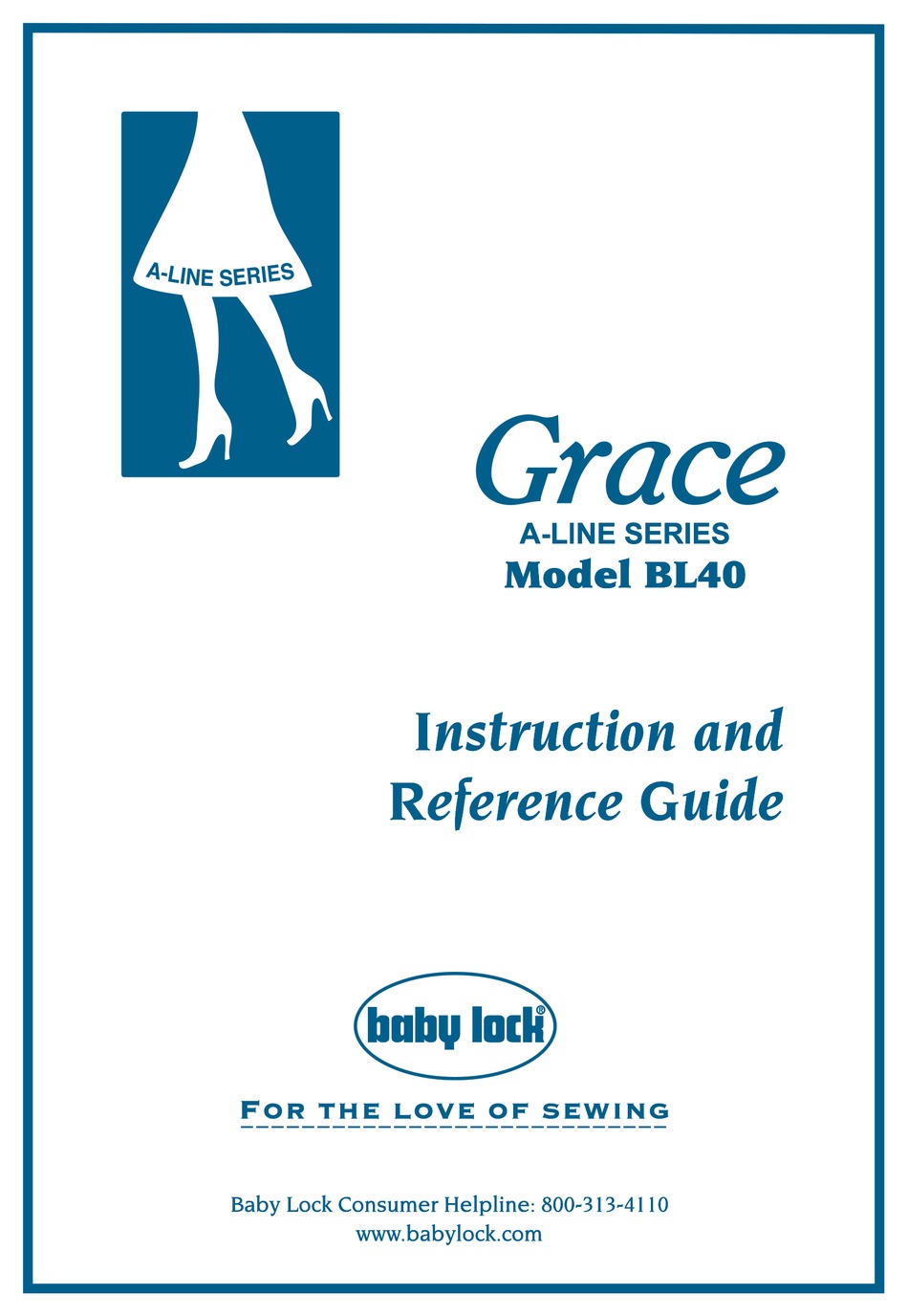 Ba Lock A Line Grace Bl40 Instruction And Reference Manual Pdf Download Manualslib