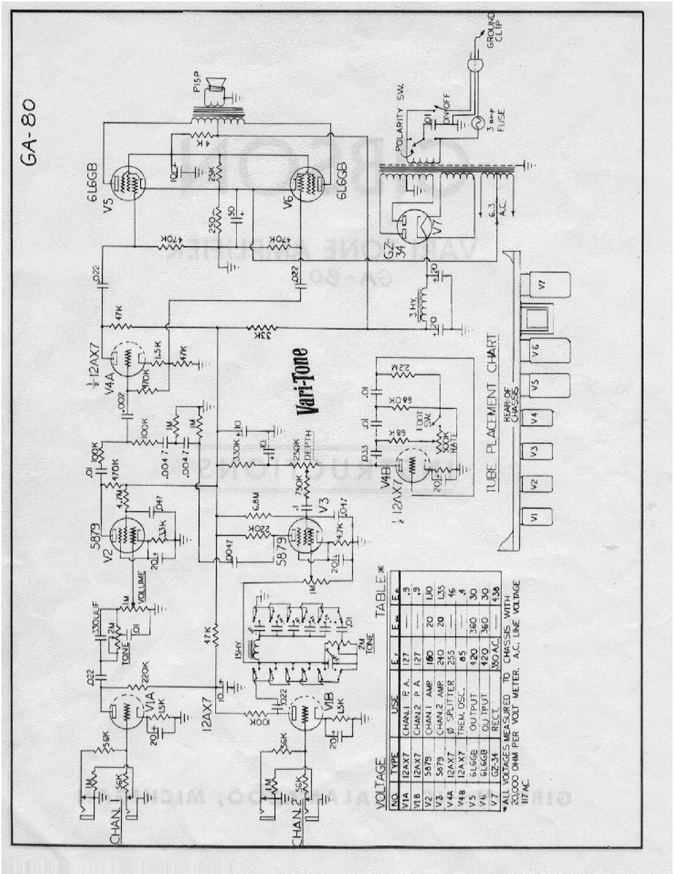 GIBSON GA-80 SCHEMATIC DIAGRAM Pdf Download | ManualsLib