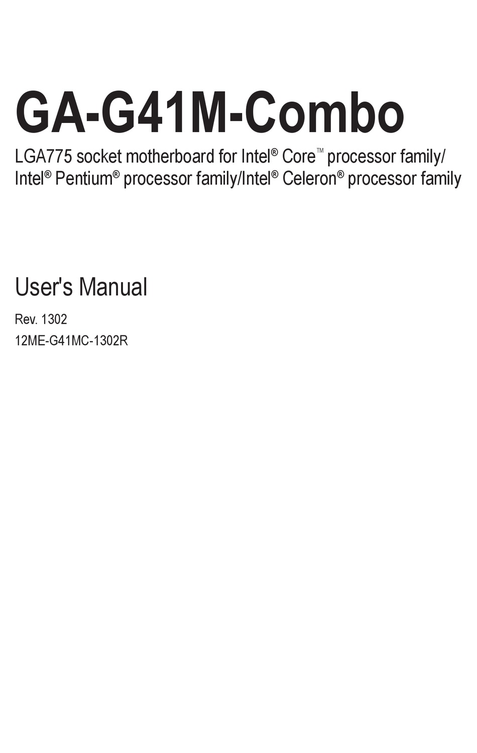 Gigabyte Ga G41m Combo User Manual Pdf Download Manualslib