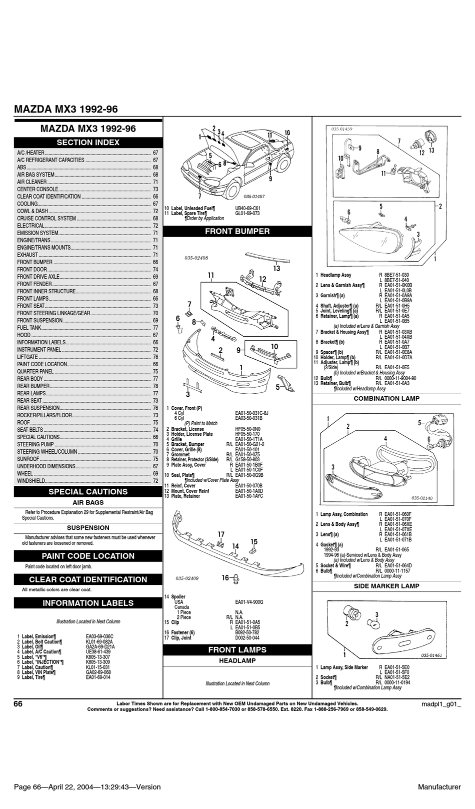 Mazda Mx-3 Manual Pdf Download | Manualslib