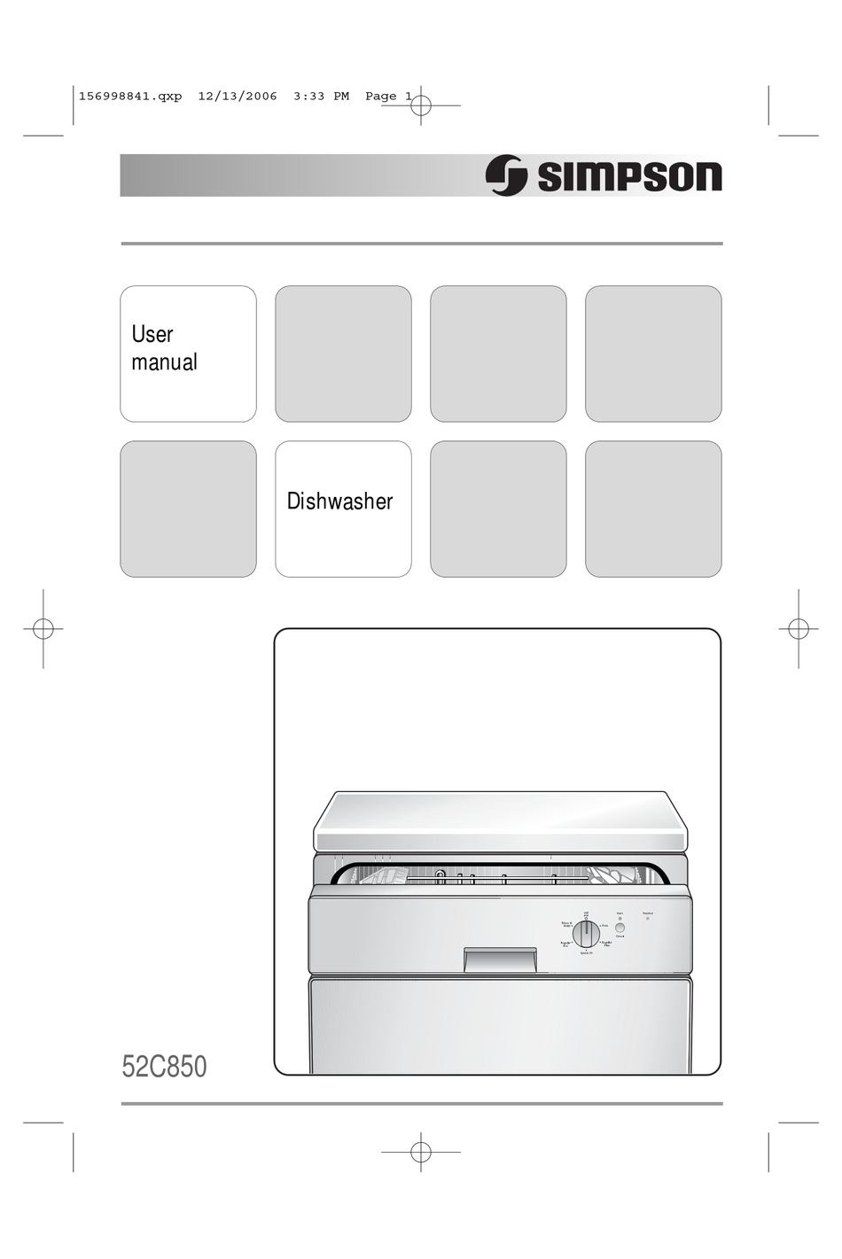 SIMPSON 52C850 USER MANUAL Pdf Download ManualsLib