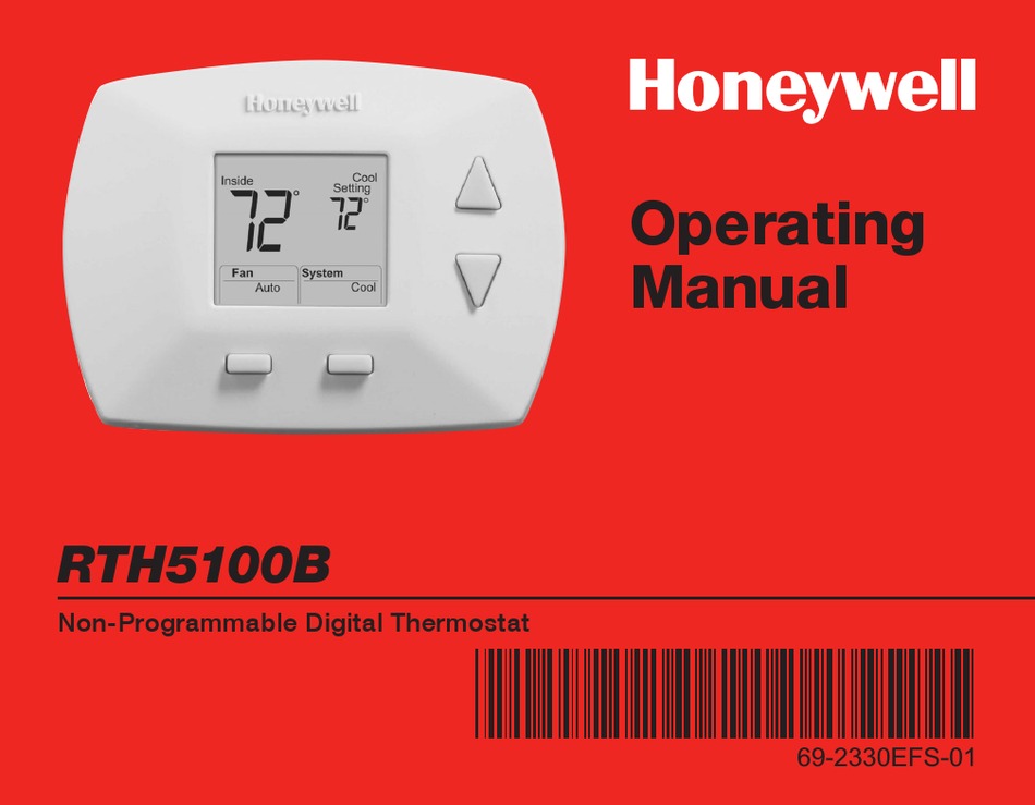 HONEYWELL RTH5100B OPERATING MANUAL Pdf Download | ManualsLib