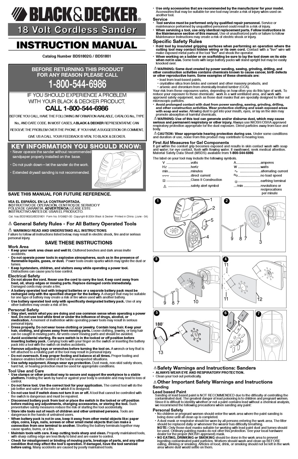 BLACK & DECKER CYCLONE MS1000 INSTRUCTION MANUAL Pdf Download