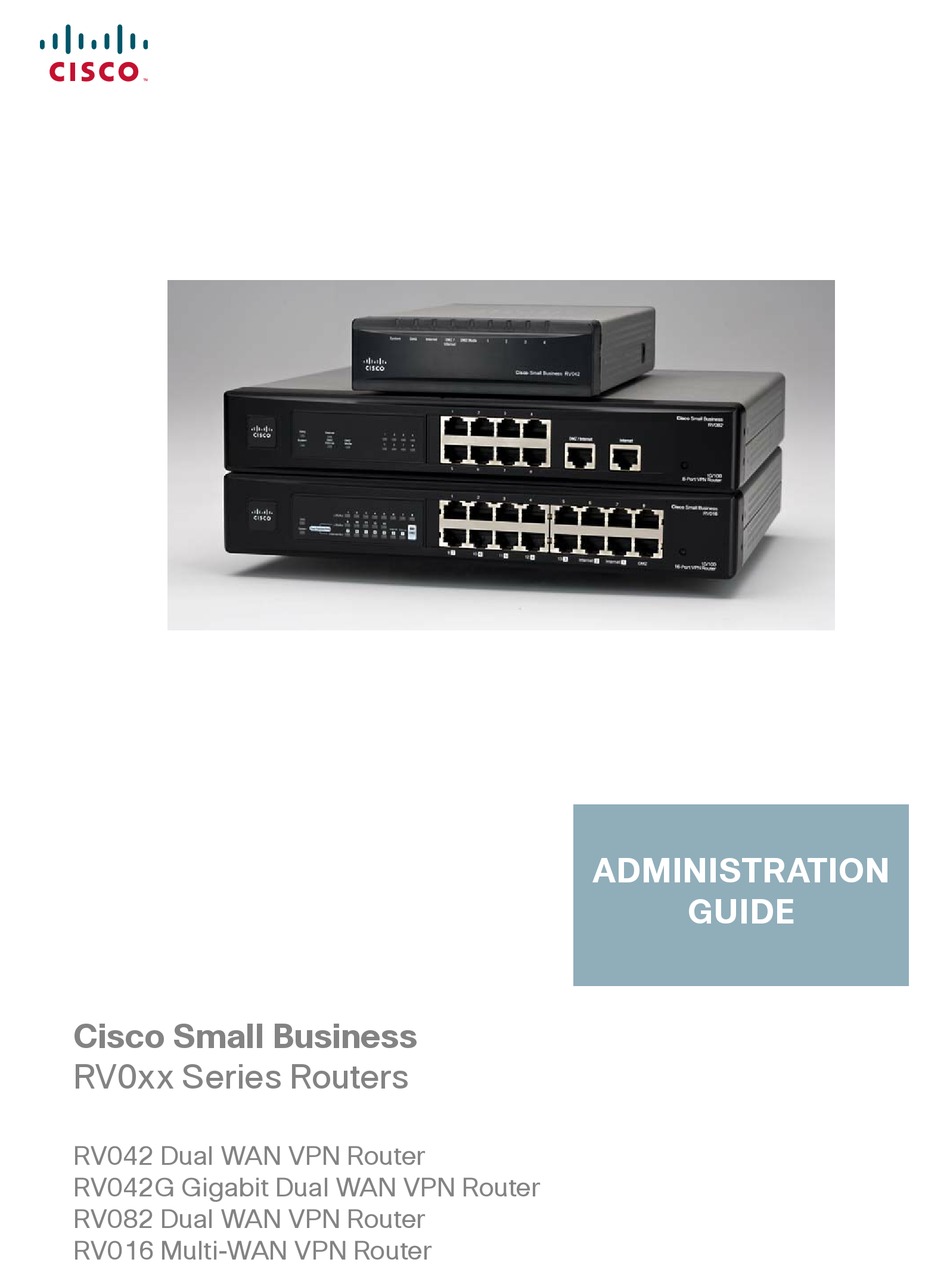 cisco rv016 16-port 10/100 vpn router administration guide