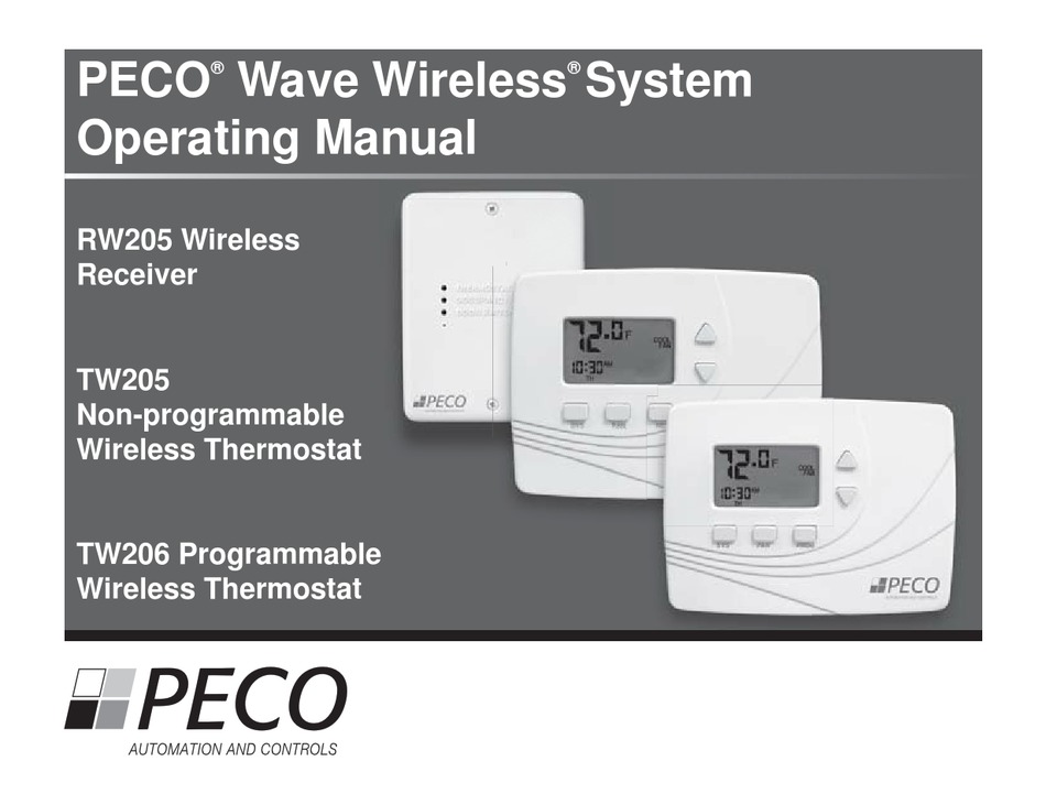 PECO WAVE WIRELESS TW205 OPERATING MANUAL Pdf Download | ManualsLib