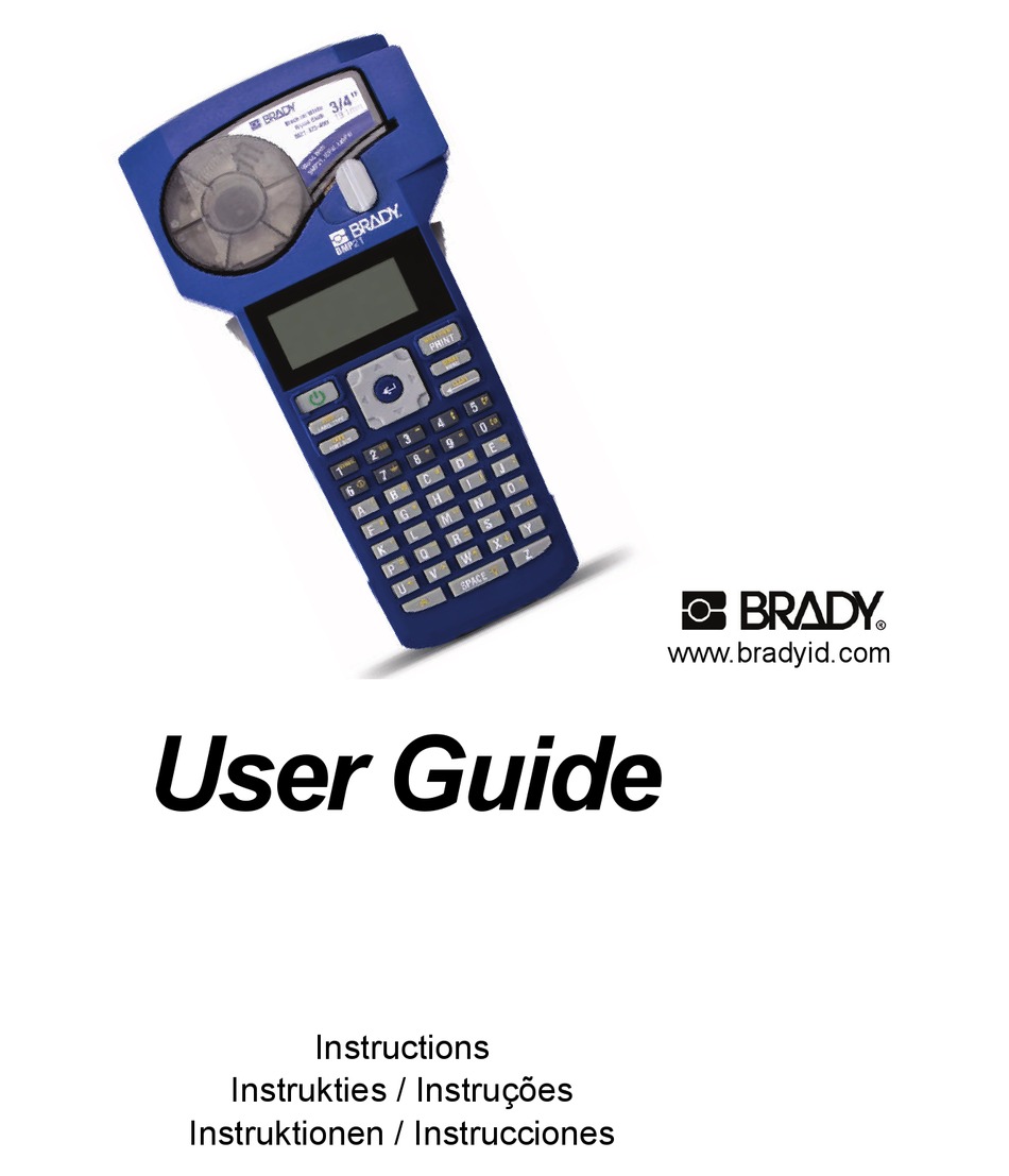 Brady Bmp21 User Manual Pdf Download Manualslib