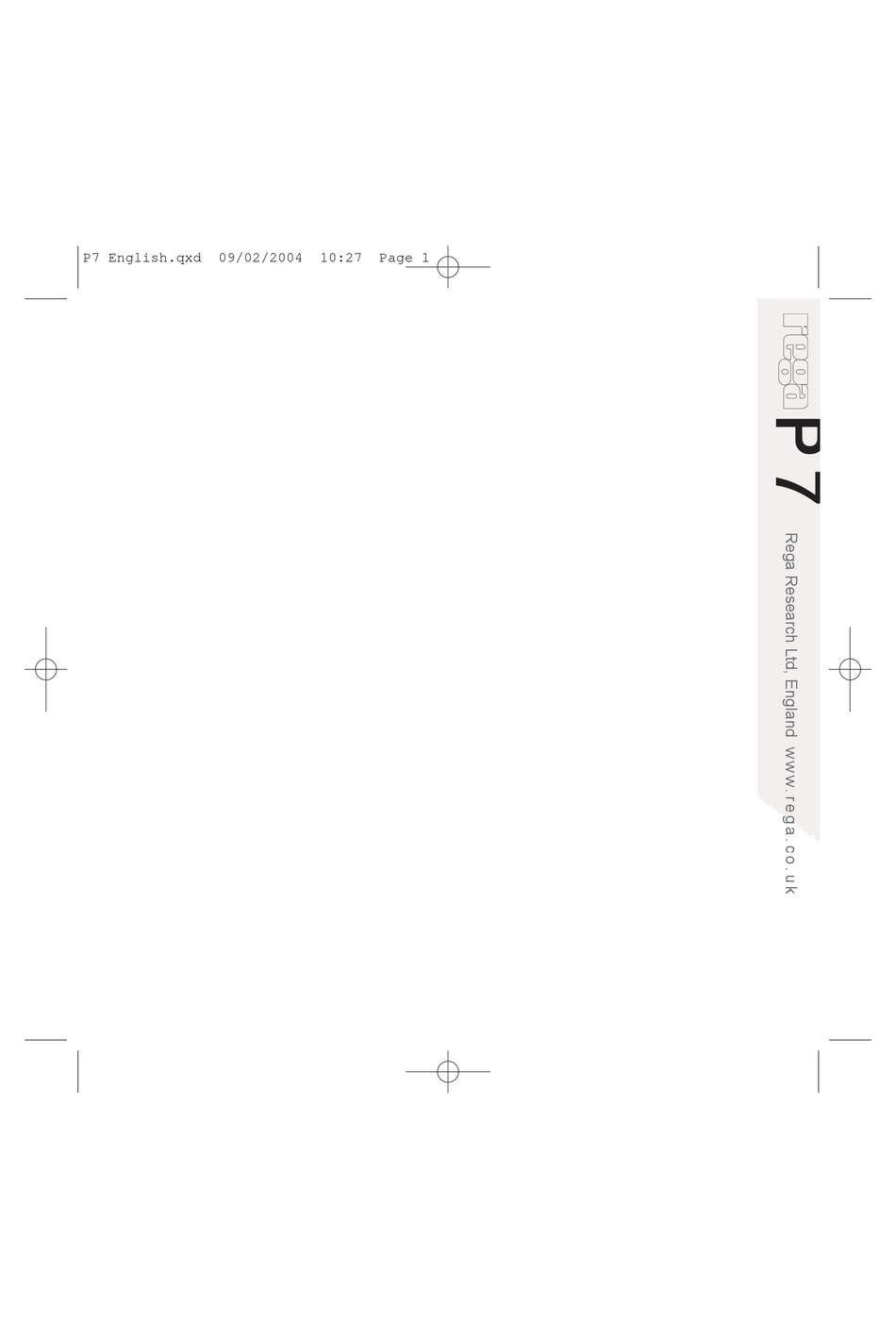 REGA P7 MANUAL Pdf Download ManualsLib