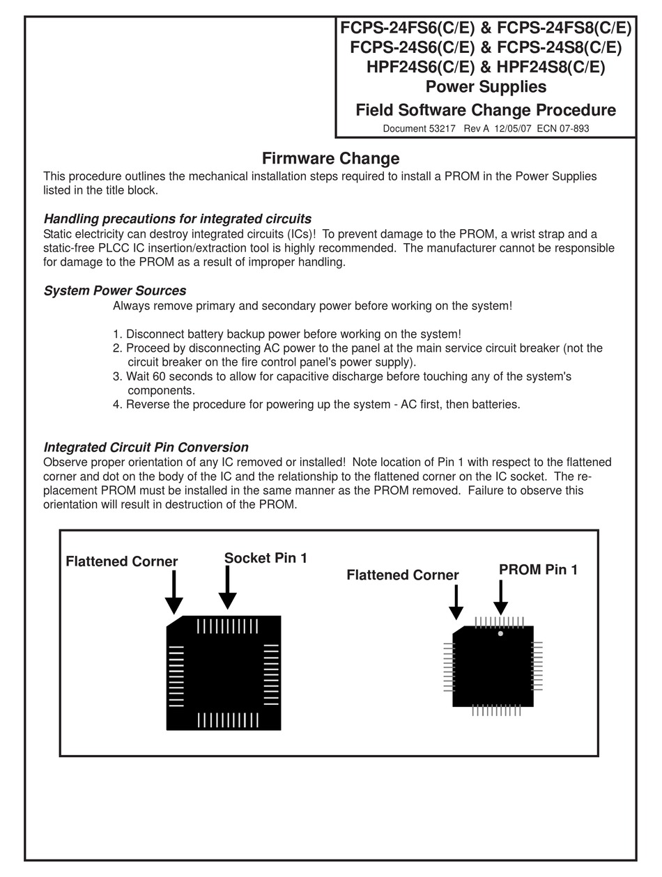 FIRELITE FCPS24FS6(C/E INSTALLATION Pdf Download ManualsLib