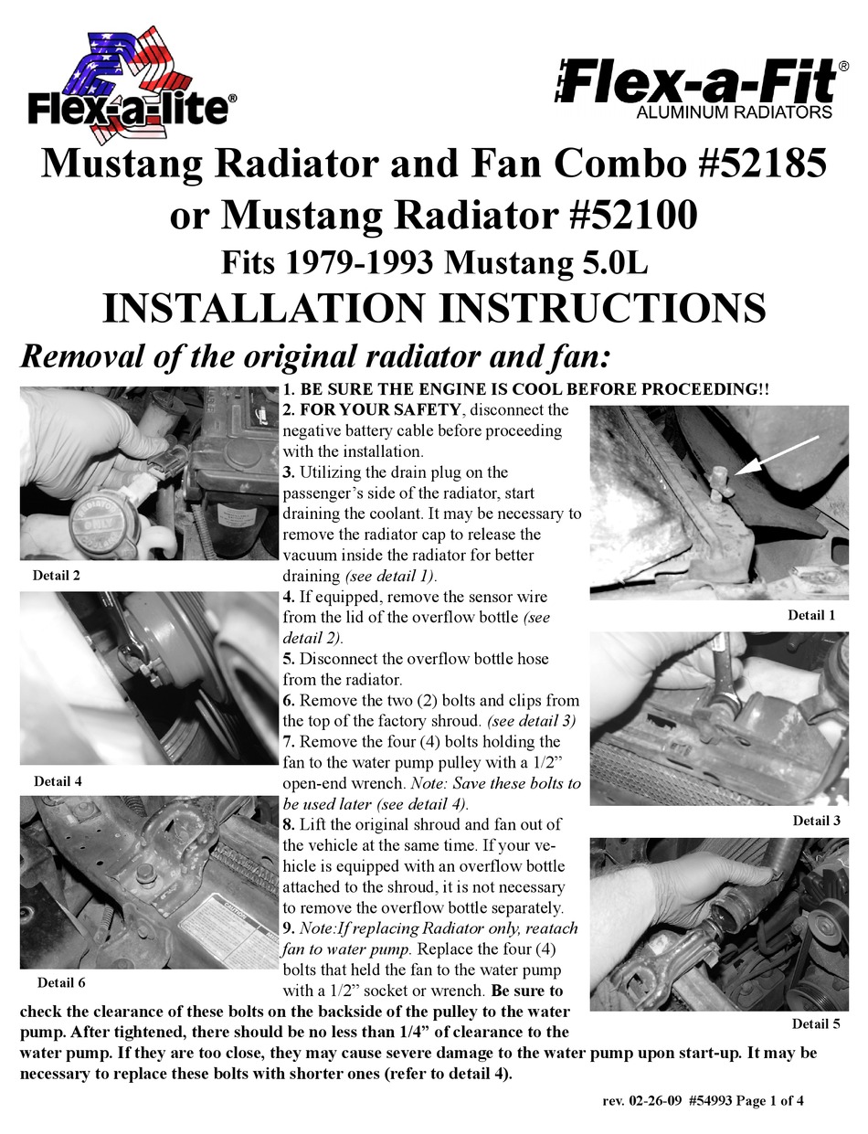 FLEXALITE 52185 INSTALLATION INSTRUCTIONS Pdf Download ManualsLib