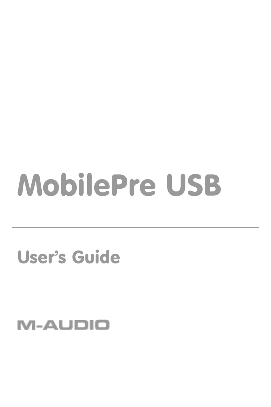 m audio mobilepre usb driver windows 10