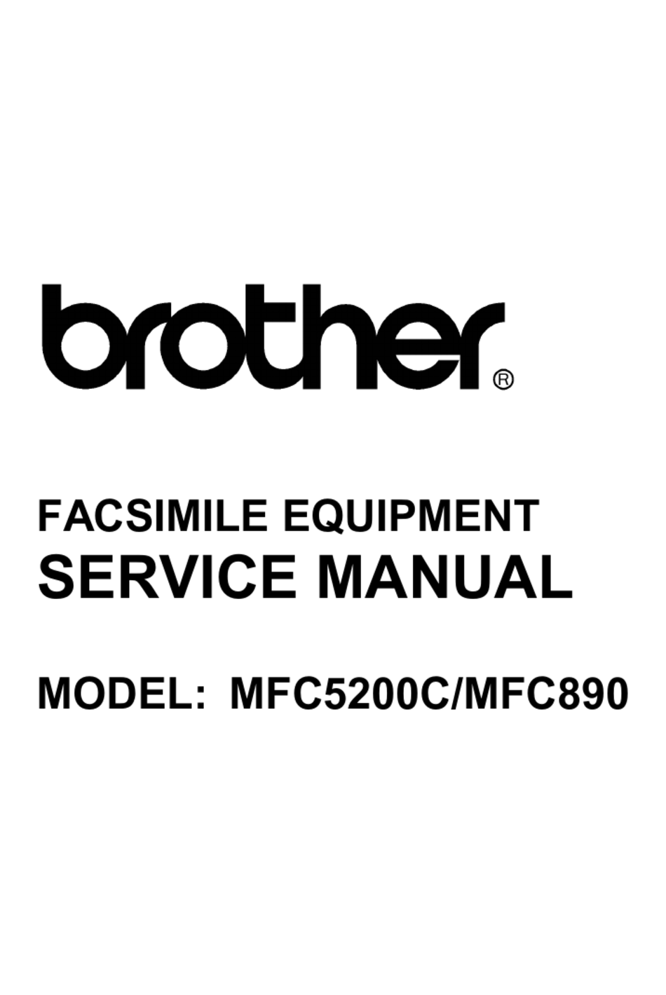 BROTHER MFC5200C SERVICE MANUAL Pdf Download | ManualsLib