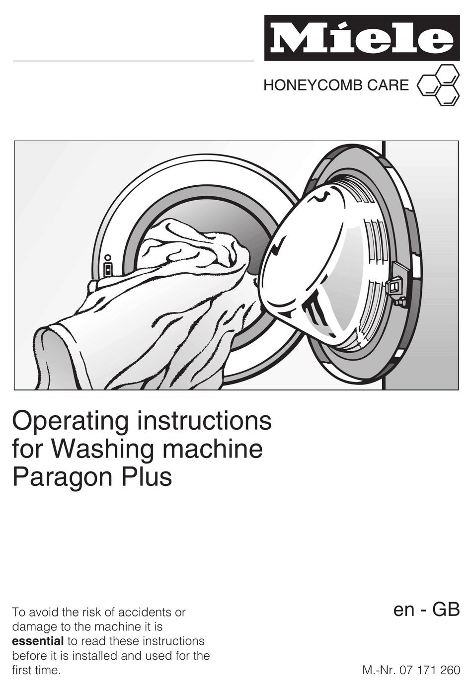 miele paragon plus washing machine