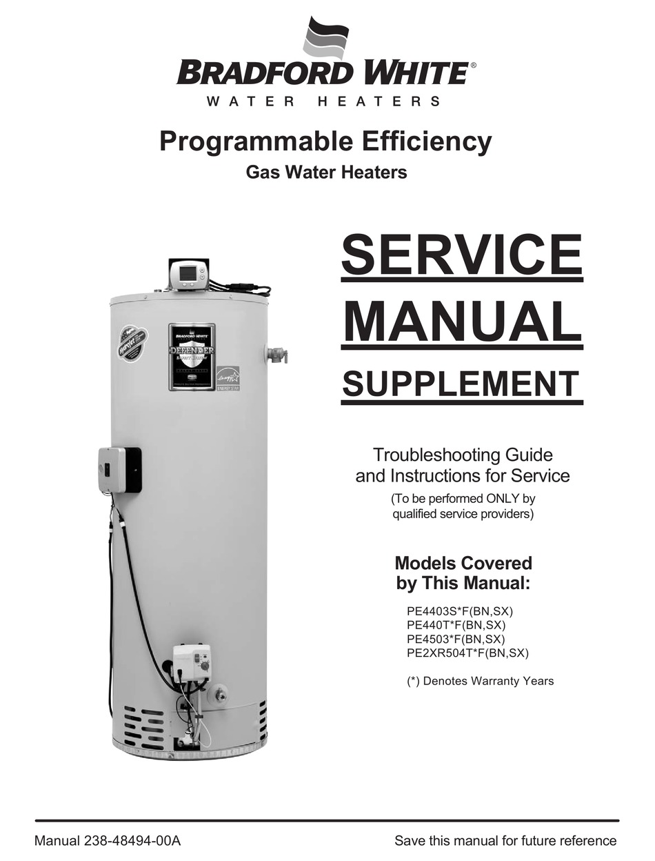 BRADFORD WHITE PE4403S SERIES SERVICE MANUAL Pdf Download ManualsLib