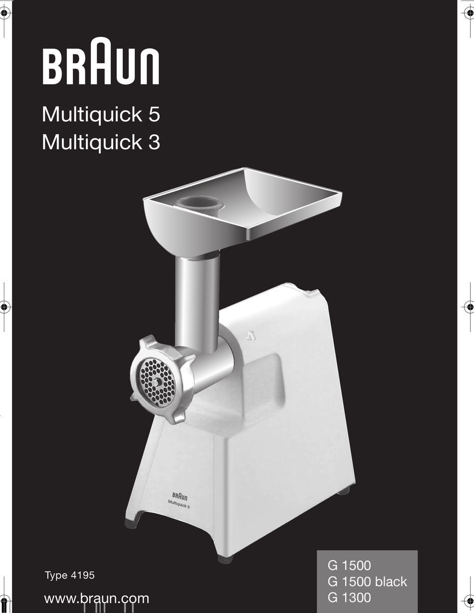Braun Multiquick 5 G 1500 Manual Pdf Download Manualslib