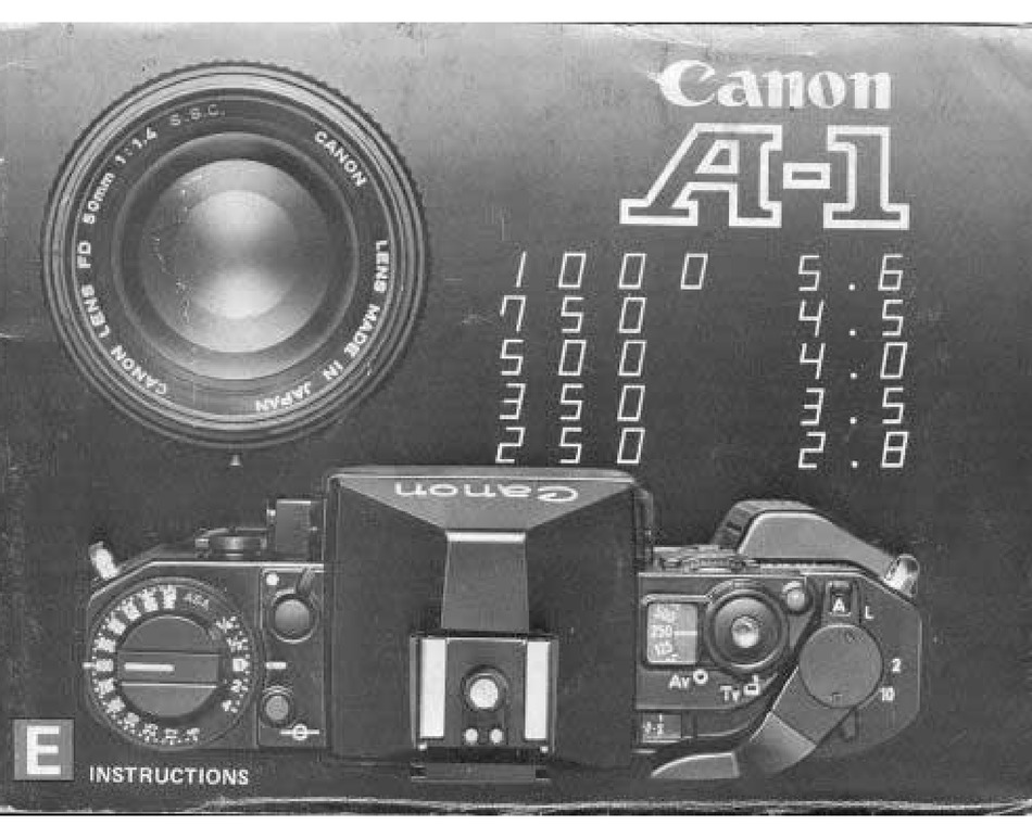 Bedienungsanleitung Canon A-1 A1 A 1 Anleitung 
