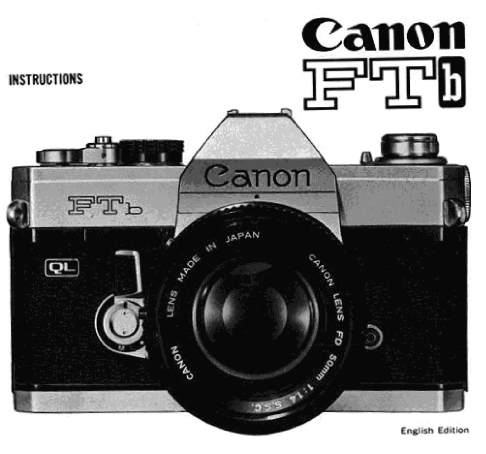 Canon Ftb Instructions Manual Pdf Download Manualslib