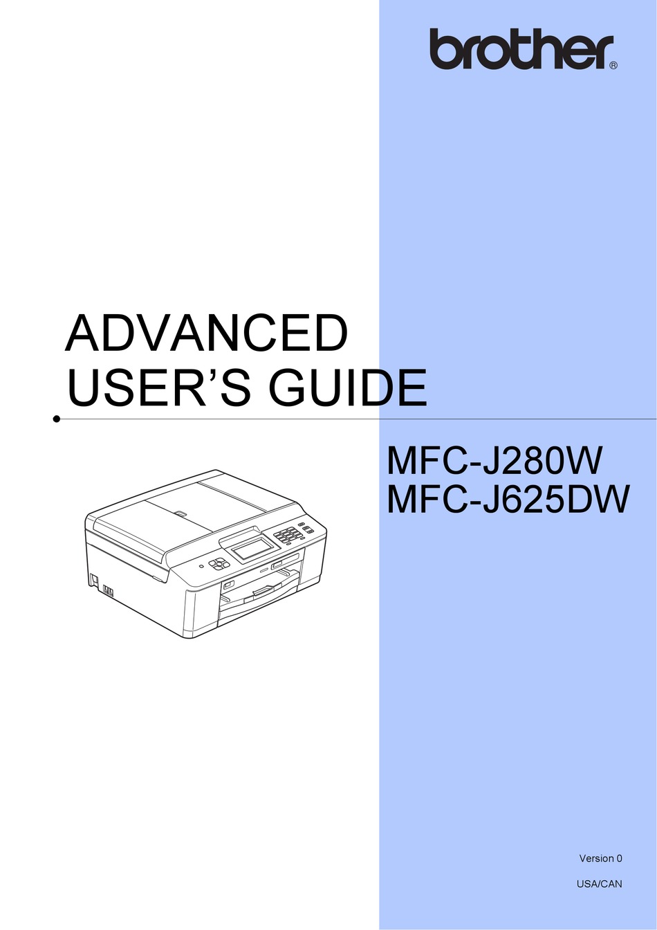 BROTHER MFC-J280W USER MANUAL Pdf Download | ManualsLib