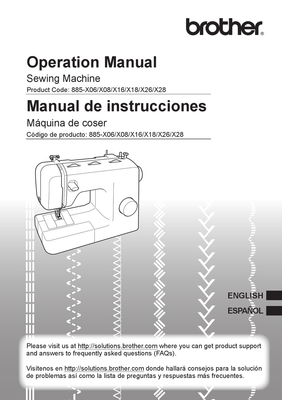 User manual Brother SE700 (English - 104 pages)