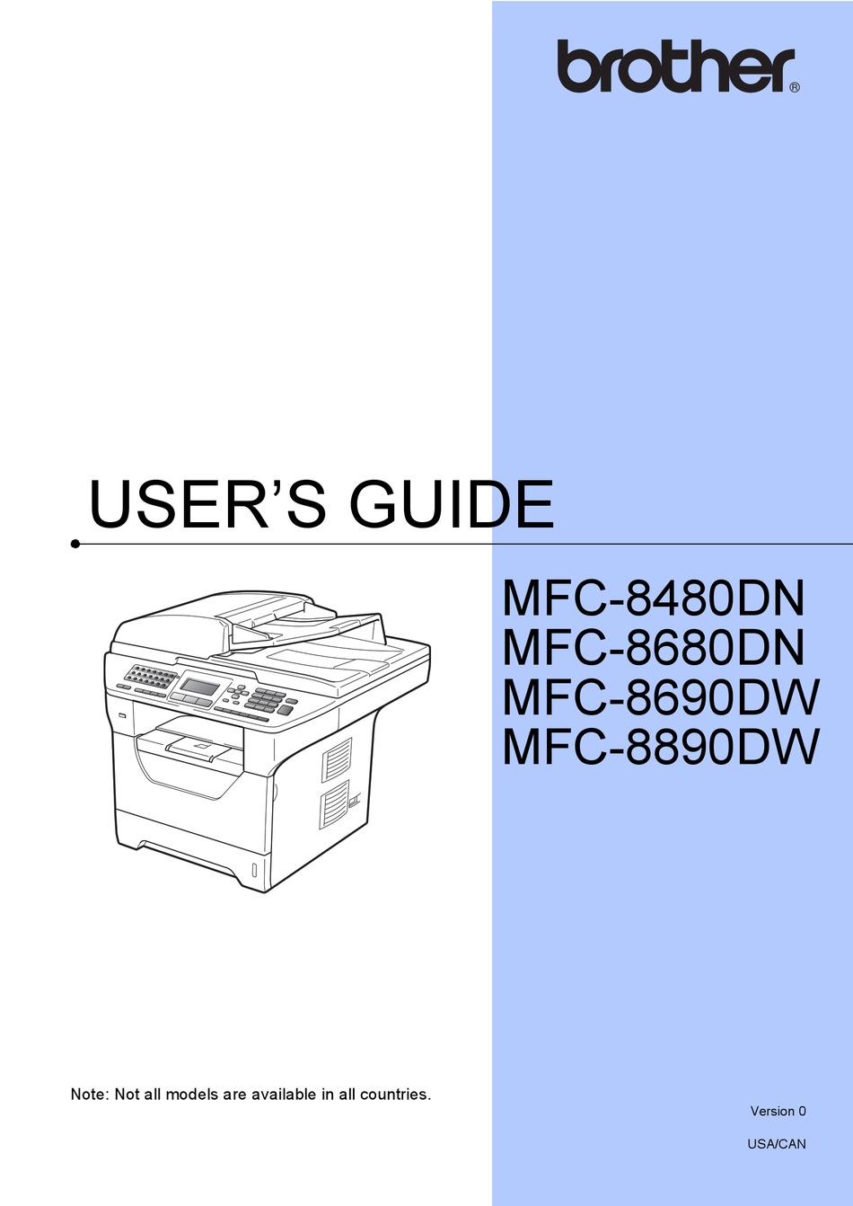 BROTHER MFC-8480DN USER MANUAL Pdf Download | ManualsLib