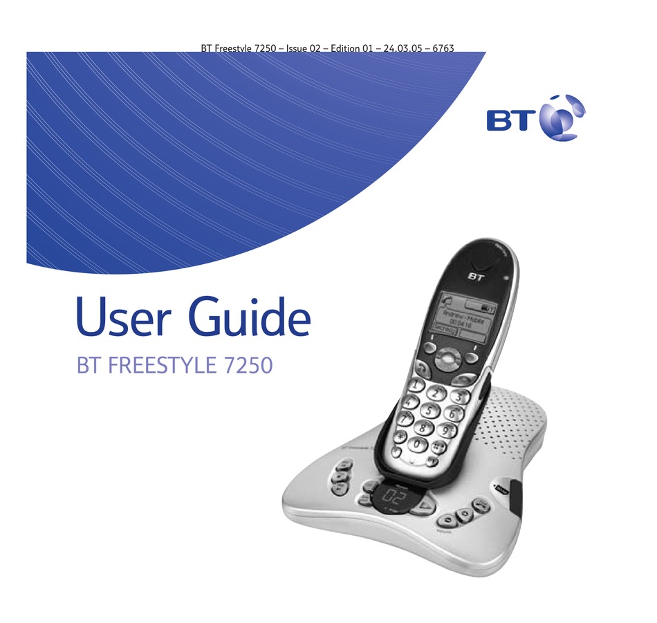BT FREESTYLE 7250 USER MANUAL Pdf Download ManualsLib