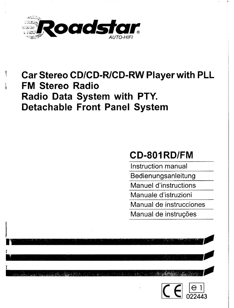 15 Watt Autoradio Roadstar CD-815UMP CD-MP3-Tuner 1 DIN 