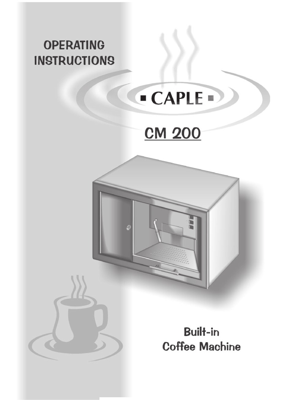 CAPLE CM 200 OPERATING INSTRUCTIONS Pdf Download ManualsLib