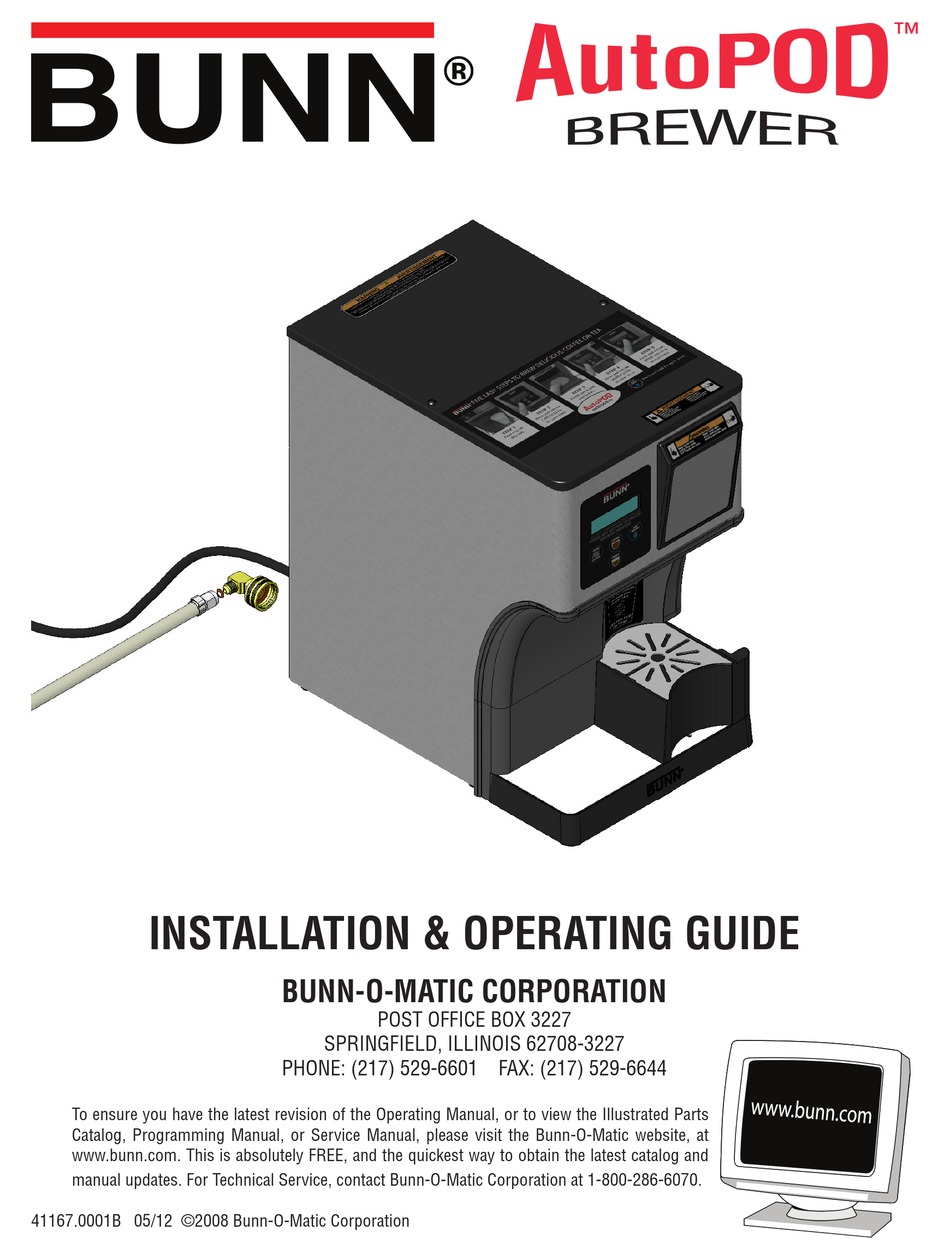 Bunn Tea Brewers - Bunn-O-Matic Corporation - PDF Catalogs