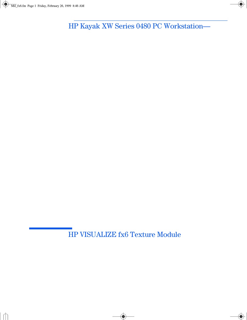 HP KAYAK XW 04XX INSTALLATION MANUAL Pdf Download ManualsLib