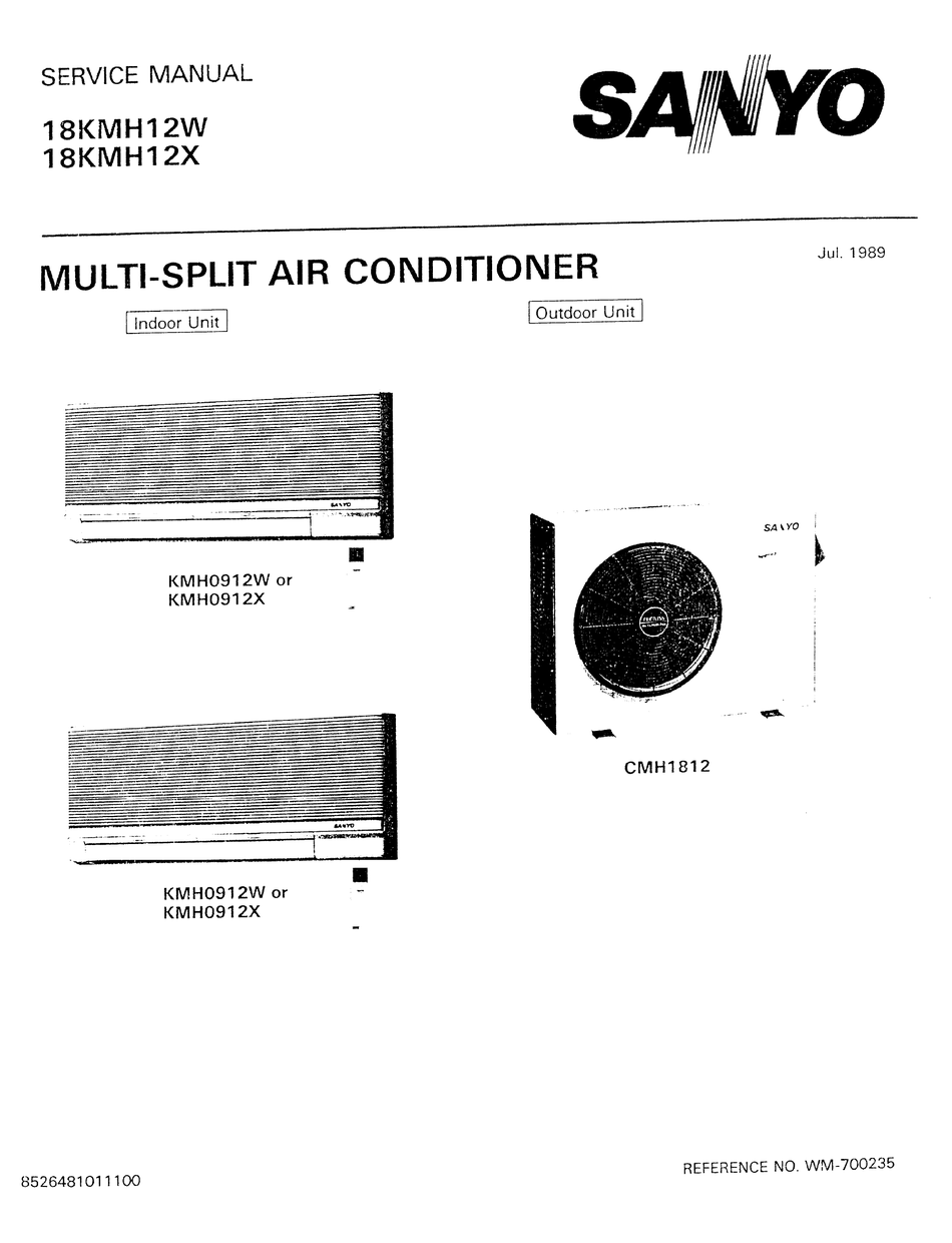 SANYO 18KMH12W SERVICE MANUAL Pdf Download ManualsLib