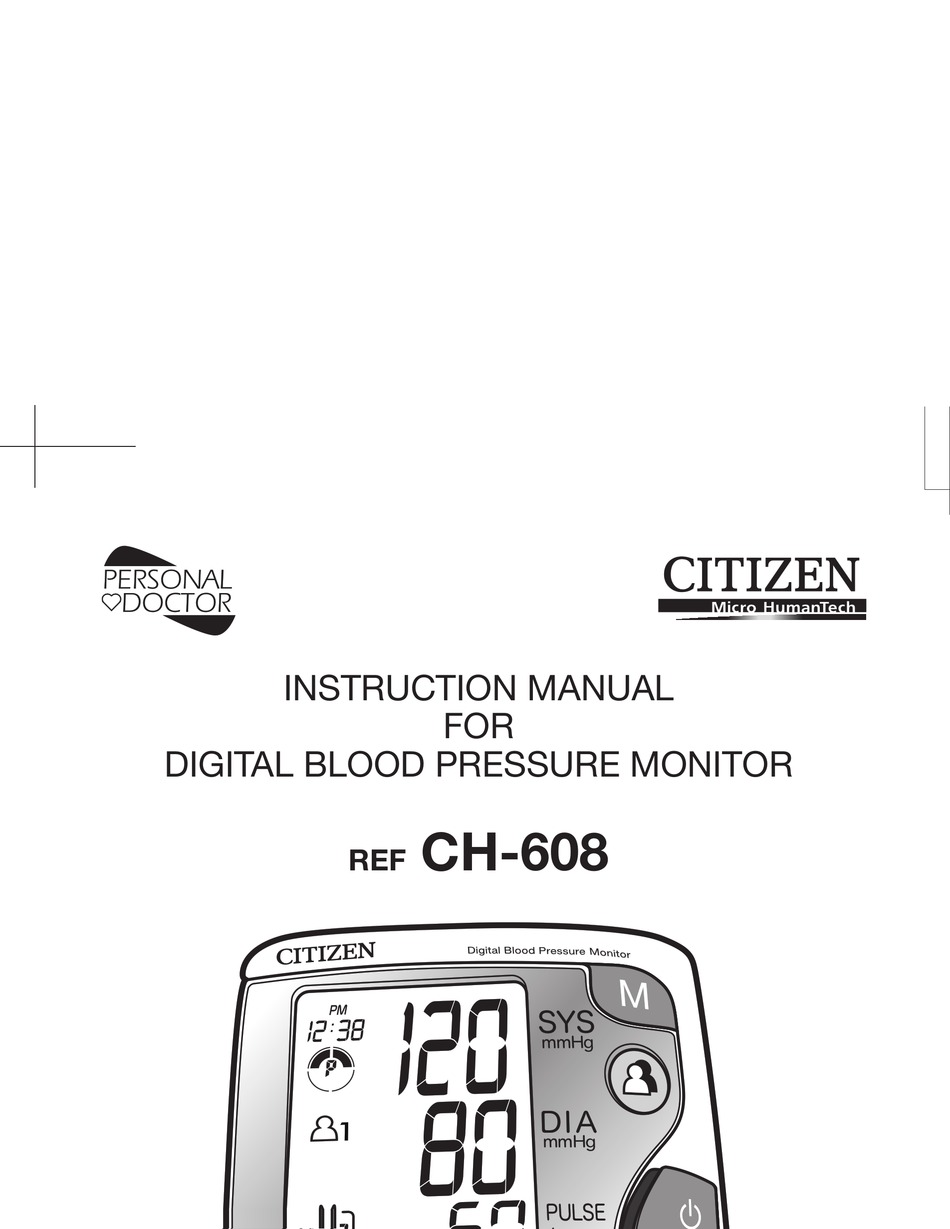 Citizen Ch 608 Instruction Manual Pdf Download Manualslib