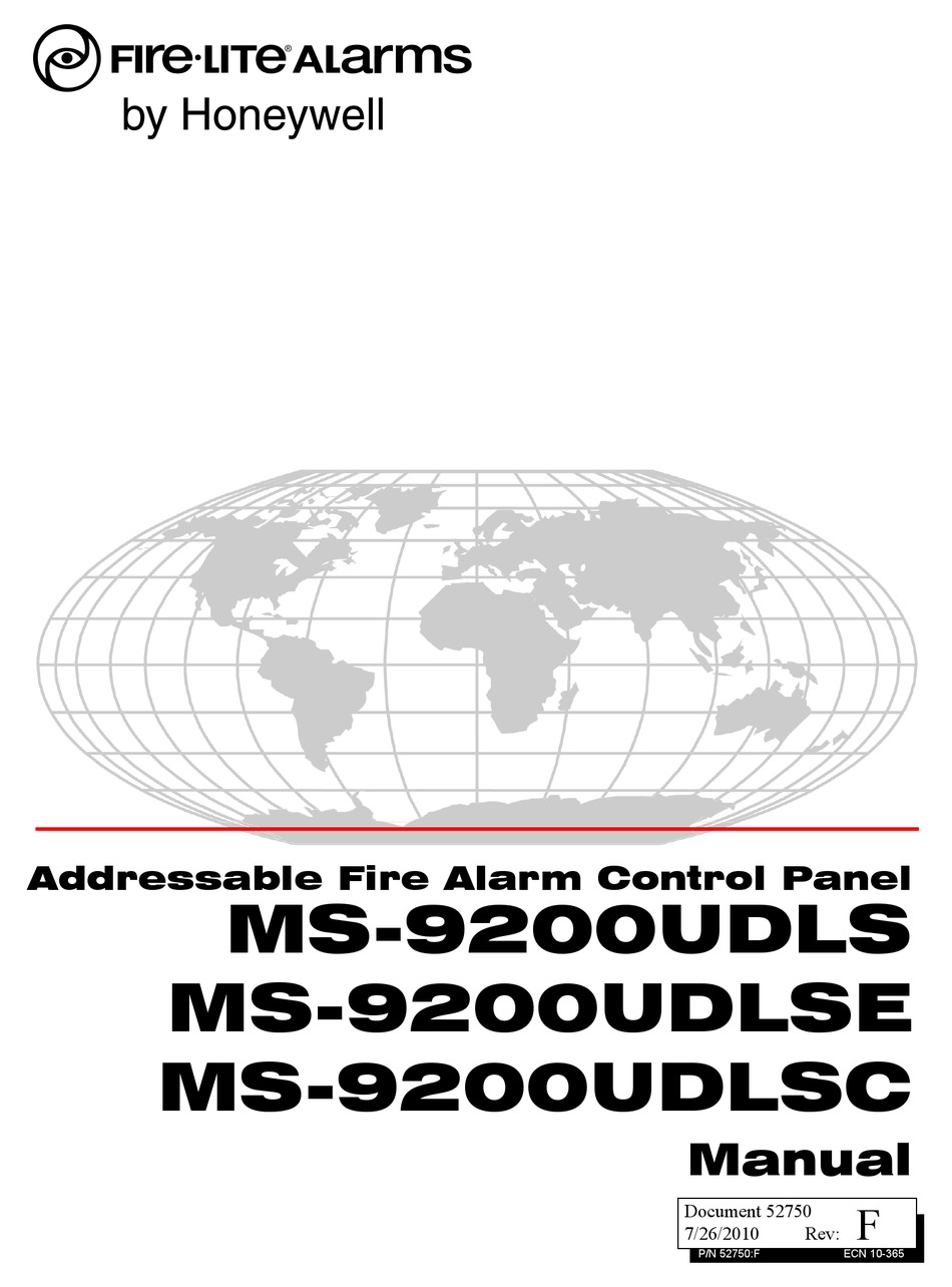 Fire Lite Ms 9200udls Manual Pdf Download Manualslib