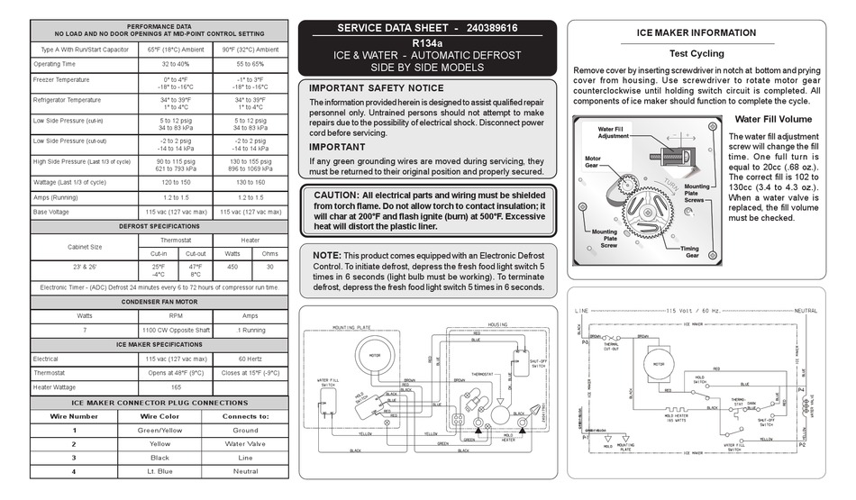 frigidaire r134a