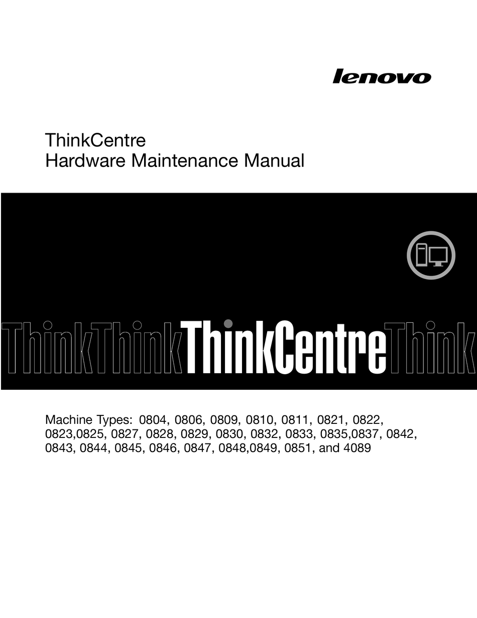 LENOVO THINKCENTRE M70E HARDWARE MAINTENANCE MANUAL Pdf Download 