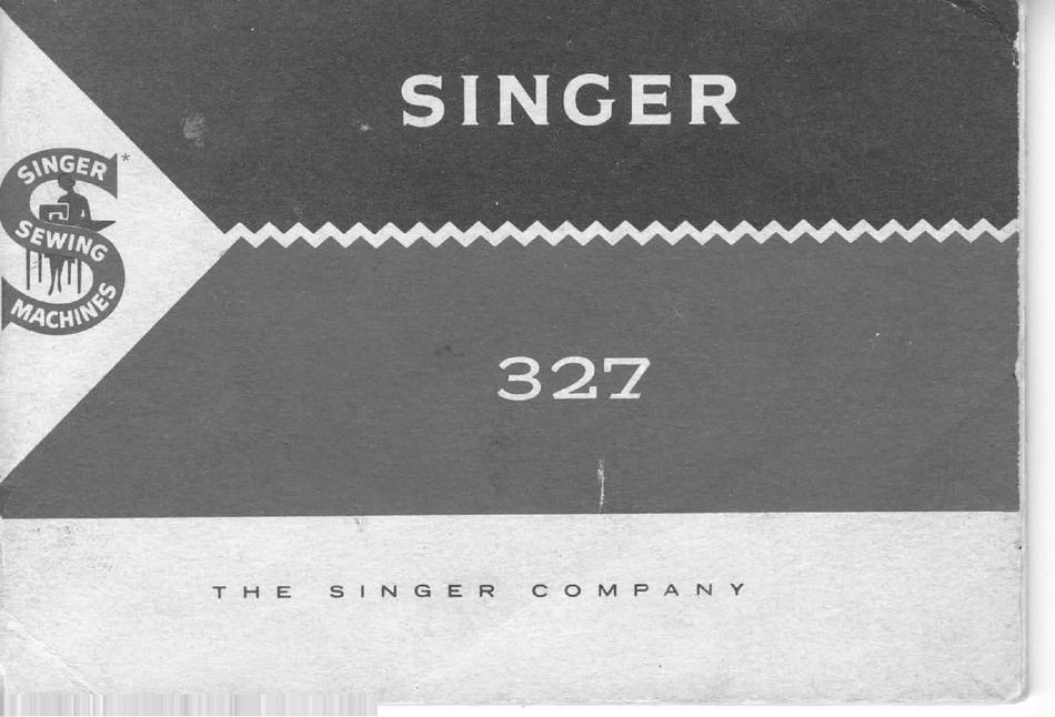 Singer 327K Spartan Sewing Machine Instruction Manual