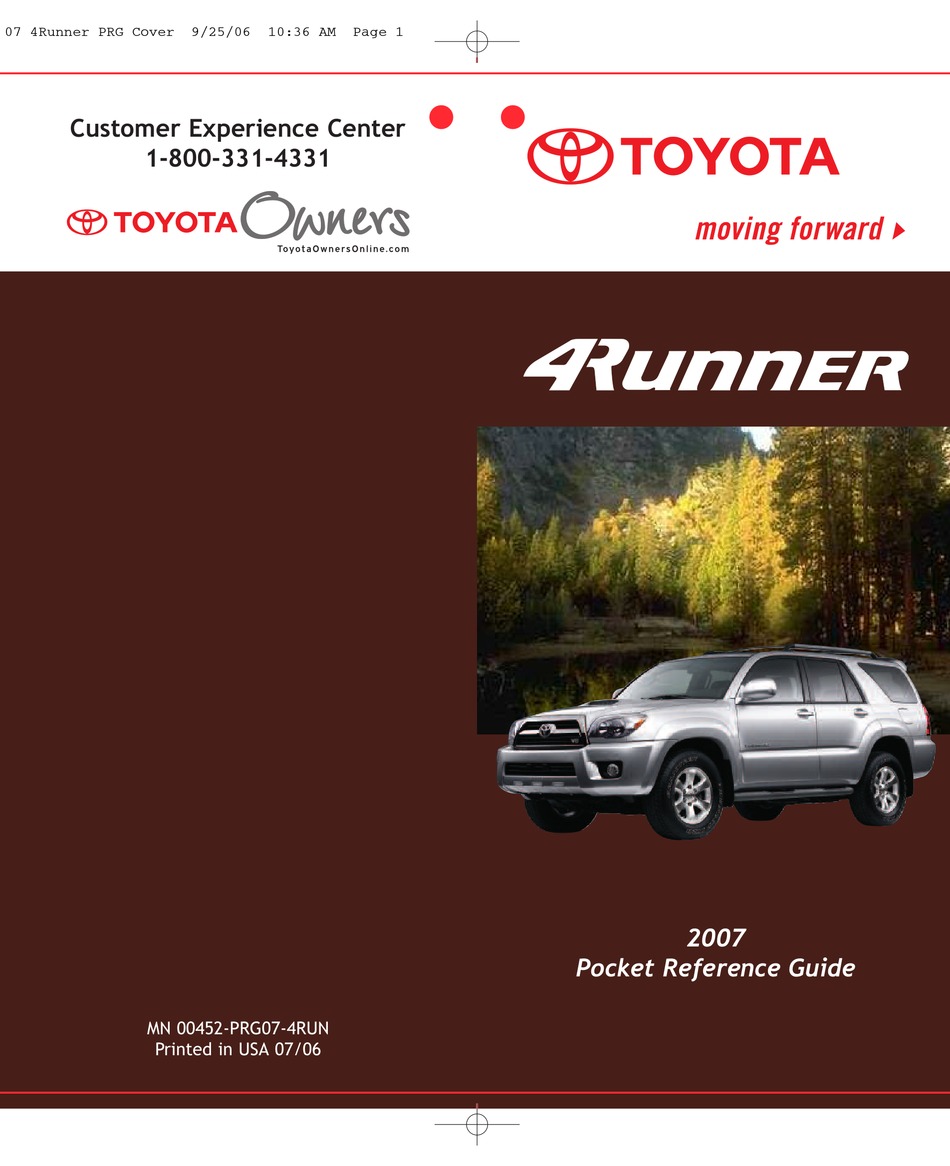 Bishko OEM Maintenance Owner's Manual Bound for Toyota 4Runner 2001 