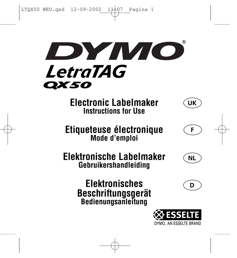 Dymo letratag label maker troubleshooting