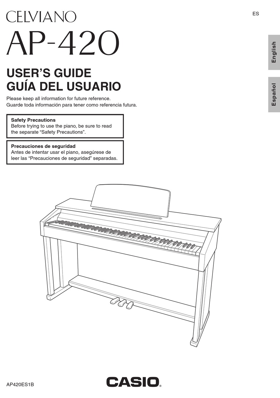 CASIO CELVIANO AP420ES1B USER MANUAL Pdf Download ManualsLib