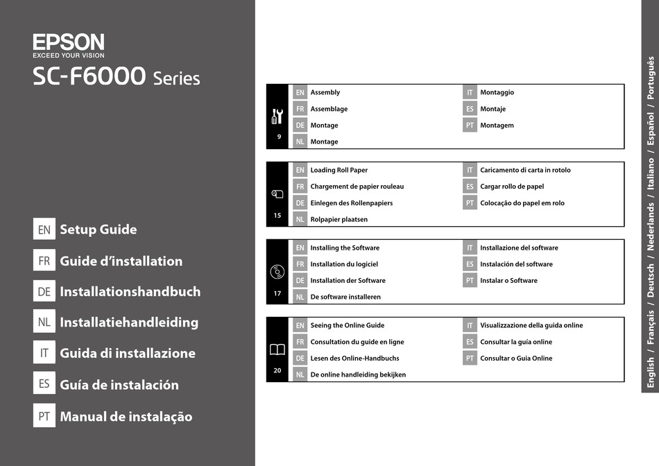 Epson Surecolor Sc F6000 Setup Manual Pdf Download Manualslib 3723