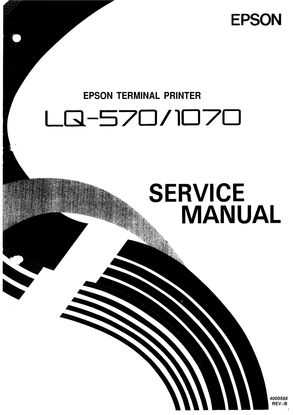 EPSON LQ-1070 SERVICE MANUAL Pdf Download | ManualsLib