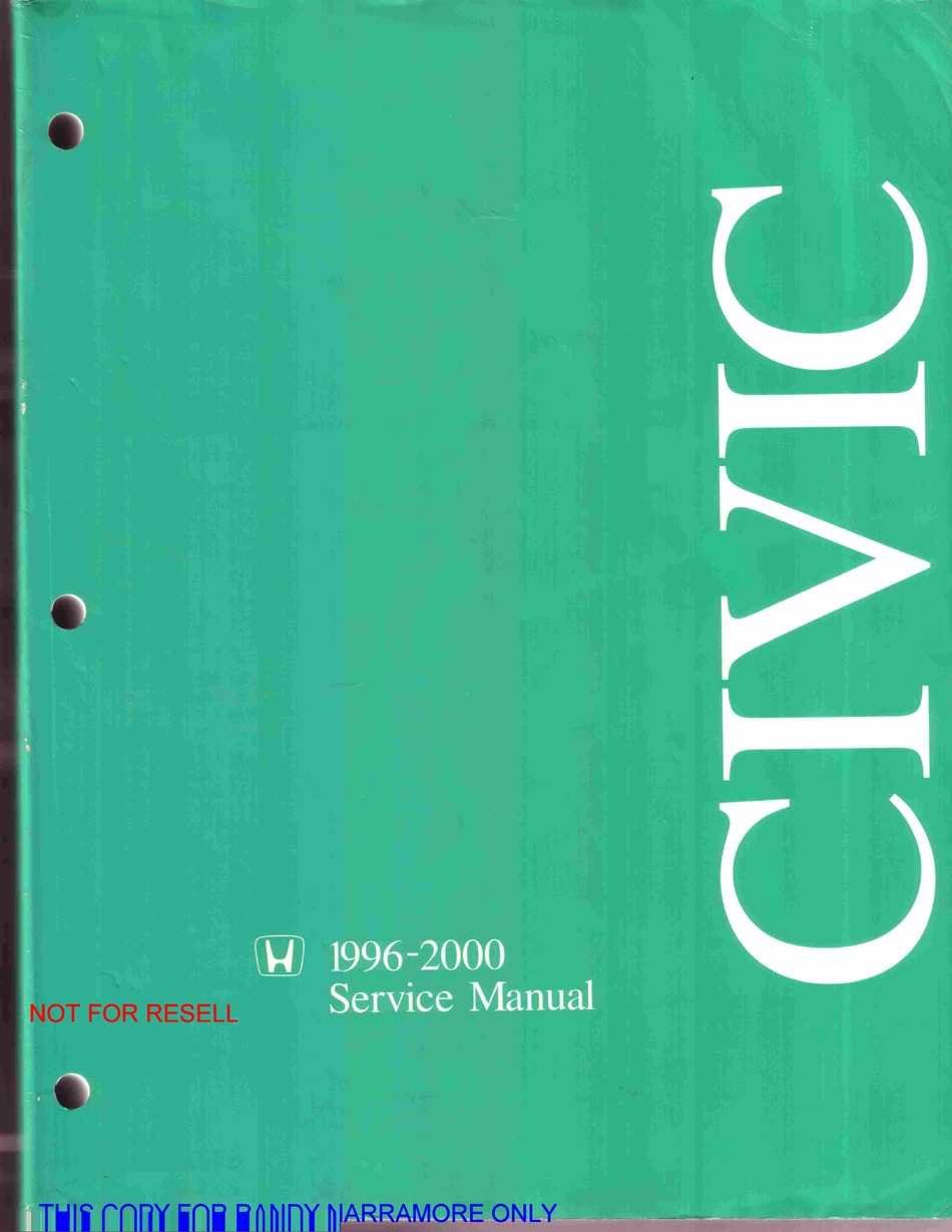 HONDA CIVIC SERVICE MANUAL Pdf Download  ManualsLib