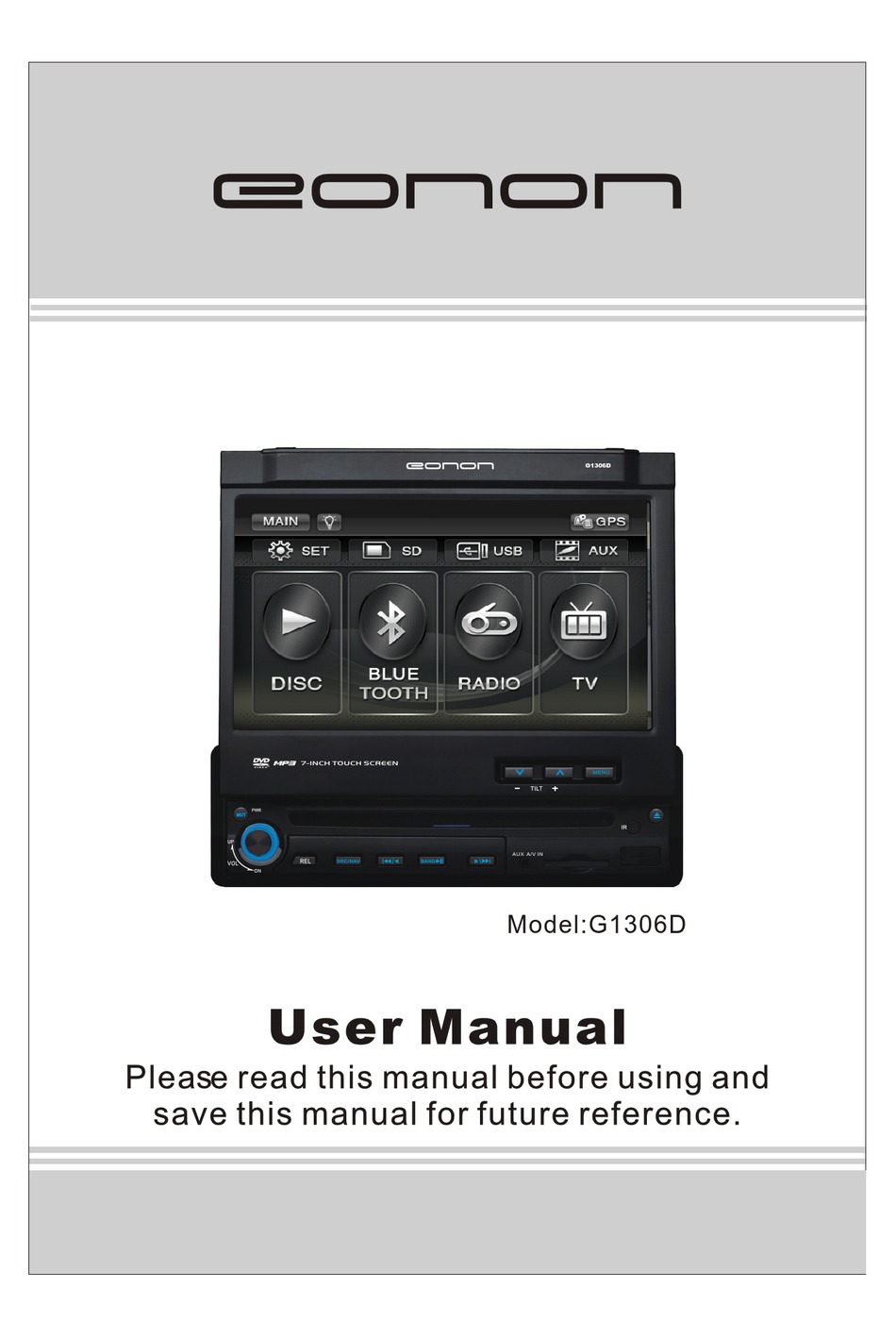 Eonon G1306d User Manual Pdf Download Manualslib