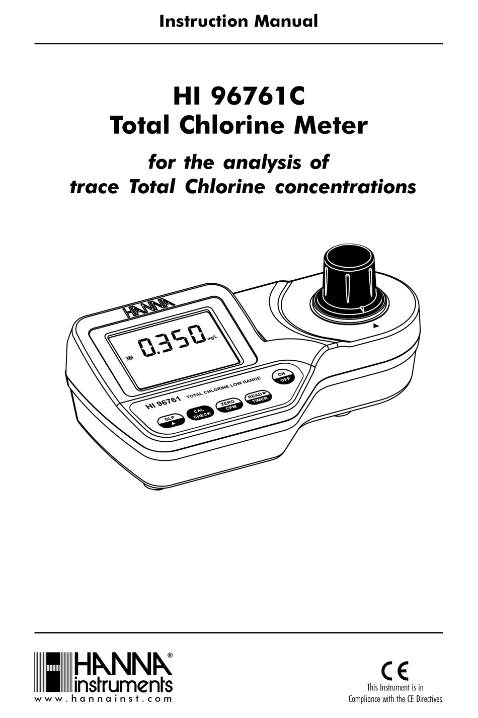 HANNA INSTRUMENTS HI 96761C INSTRUCTION MANUAL Pdf Download ManualsLib