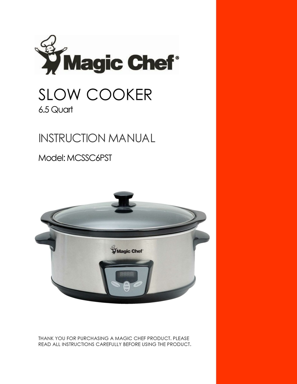 MAGIC CHEF MCSSC6PST INSTRUCTION MANUAL Pdf Download ManualsLib