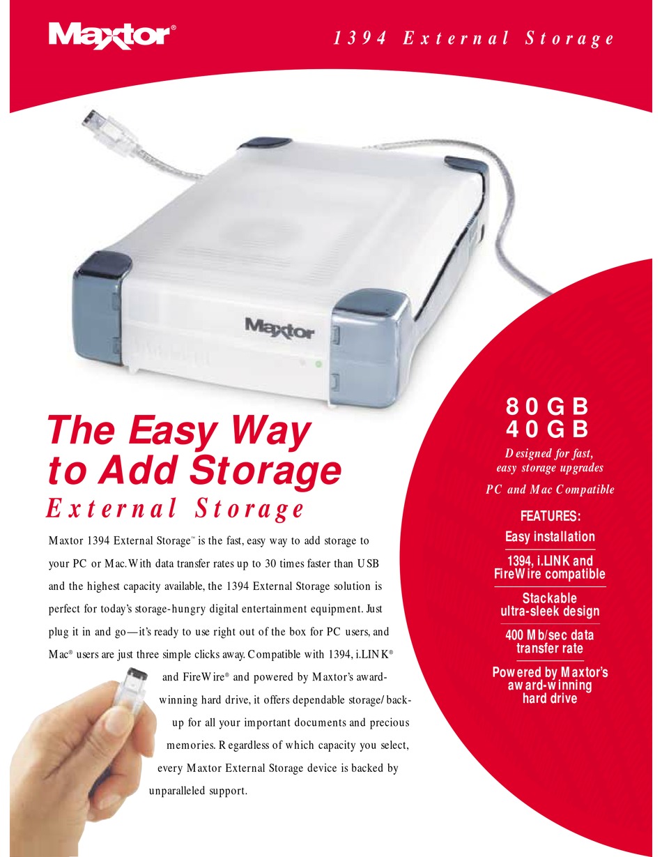 maxtor personal storage 3200 hard drive